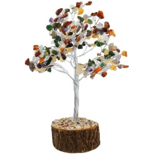 Multi Gem Tree on Wooden Base 200 Beads
